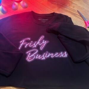 Frisky Business Crop Sweater-  Sz Large